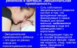 Эмоциональная привязанность ребенка
