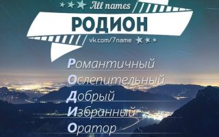 Что означает имя родион – характеристика имени родион, толкование имени родион