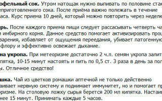 Колики и чувство тяжести в желудке – народные средства / народная медицина