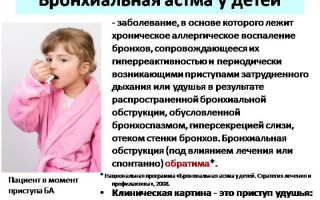 Бронхиальная астма у детей: симптомы и причины заболевания