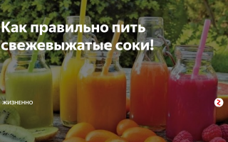 Как правильно пить свежевыжатый сок, чтобы он не стал вреден для вашего организма