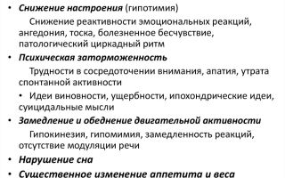 Признаки  депрессии и как с ними справиться