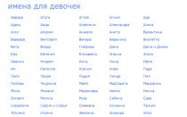 Женские имена и их значения | список женских имен | имя для девочки