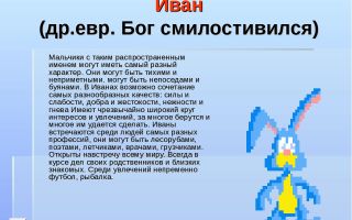 Что означает имя иван – характеристика имени иван, толкование имени иван