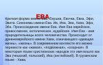 Что означает имя ева – характеристика имени ева, толкование имени ева