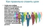 Правильное определение  жизненной цели