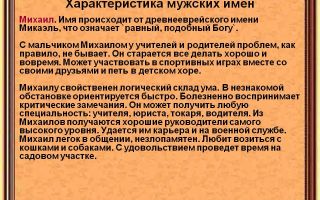 Что означает имя михаил – характеристика имени михаил, толкование имени михаил