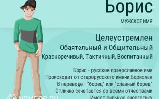 Что означает имя борис – характеристика имени борис, толкование имени борис